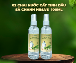 TĐL - [2 CHAI] Nước cất Tinh Dầu Sả Chanh Hima's 100ml 