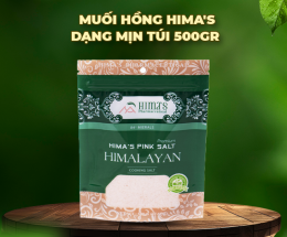 [1 Thùng / 24TÚI 500gr/120 túi 100gr  ] Muối Hồng Himalaya Hima's túi 500gr/100gr ( Mịn/Hạt)