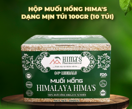 CTV - [4 hộp] Muối Hồng Himalaya Hima's Túi 100gr (10 Túi) 