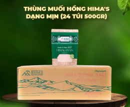 ĐL - [1 THÙNG/24 túi 500gr/120 túi 100gr] Muối Hồng Himalaya Hima's Mịn/Hạt