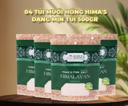 ĐL - [4 TÚi] Muối Hồng Himalaya Hima's 500gr Mịn/Hạt