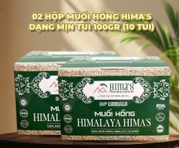 ĐL - [2 hộp] Muối Hồng Himalaya Hima's Túi 100gr (10 Túi) 