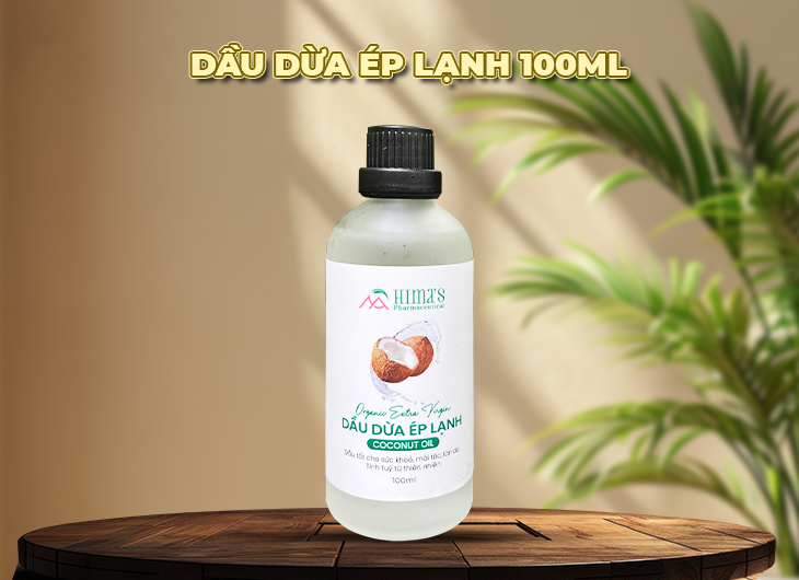 TĐL - [1 Chai] 100ml Dầu Dừa Ép Lạnh Hữu cơ Hima's 