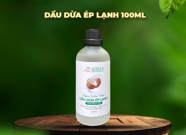 Dầu Dừa Ép Lạnh Hữu Cơ  Hima's 100ml 