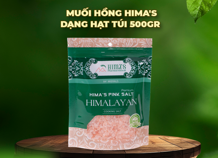 TĐL - [1 TÚI] Muối Hồng Himalaya Hima's Túi 500gr Hạt/ Mịn